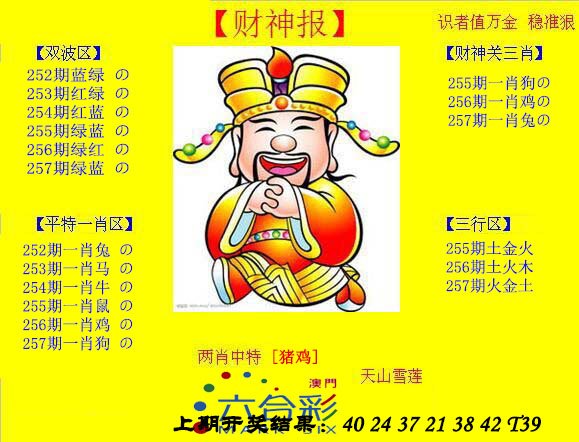 2024257期黄财神