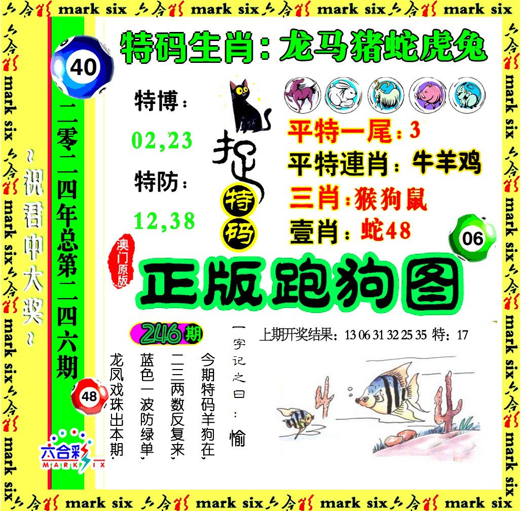 2024246期正版跑狗图