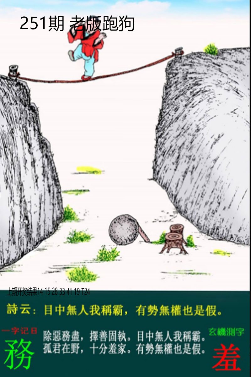 2024251期老板跑狗