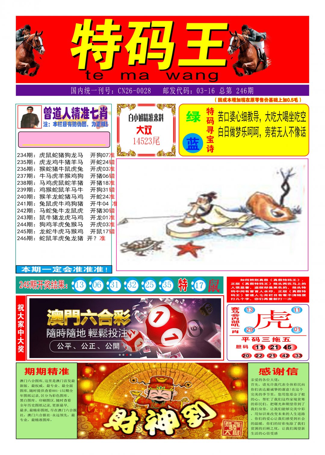 2024246期特码王A