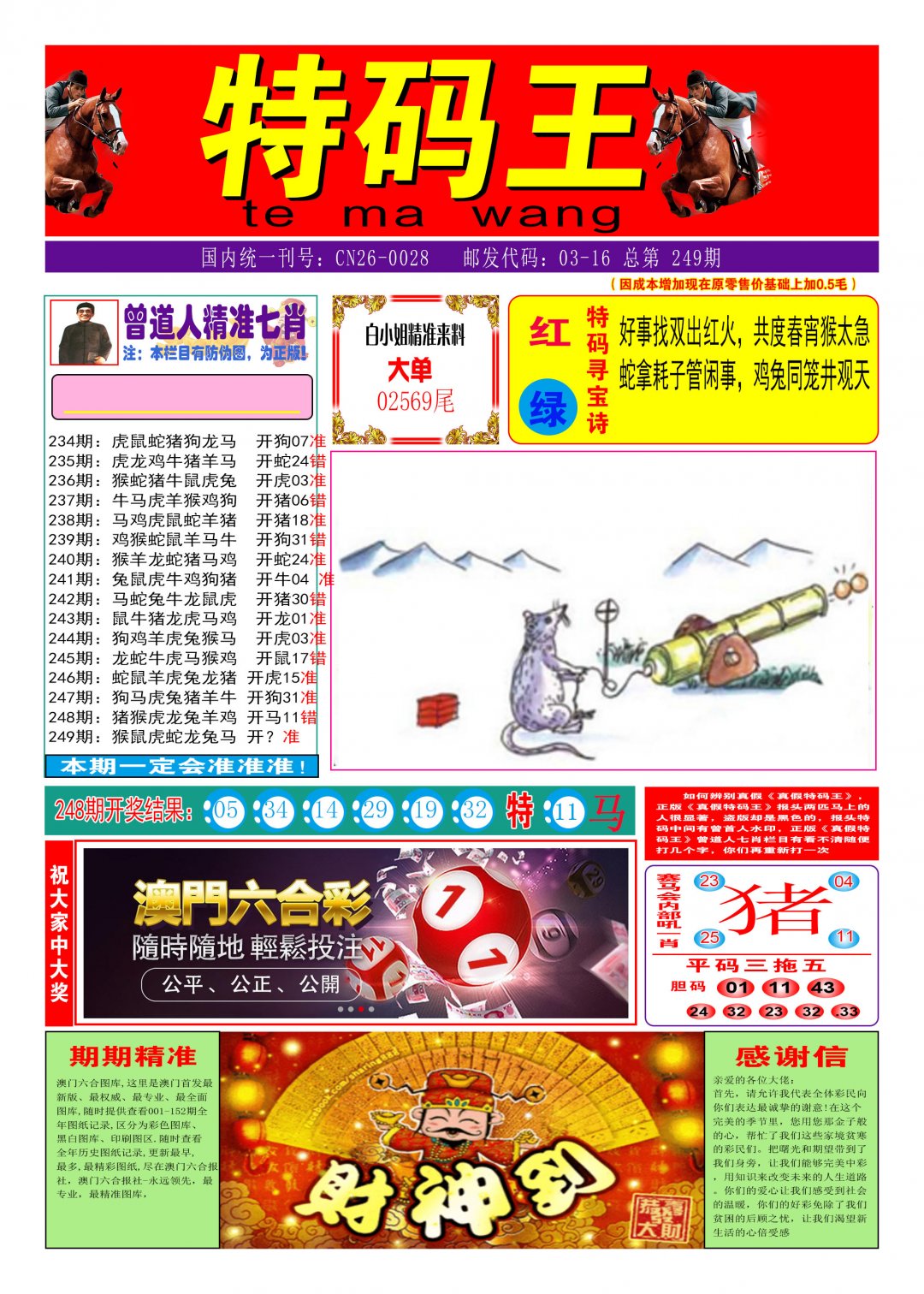2024249期特码王A
