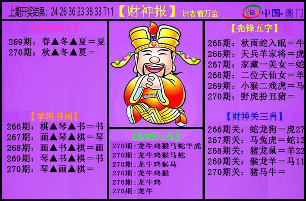 2024270期紫财神