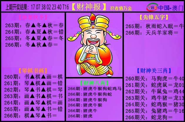 2024266期紫财神