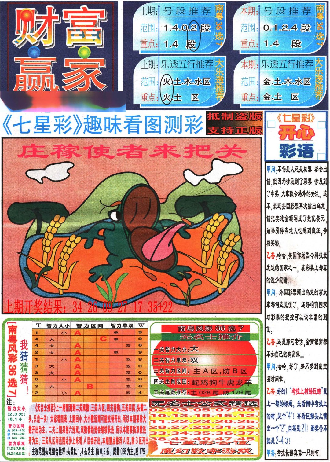 2024269期七星彩图(高清)