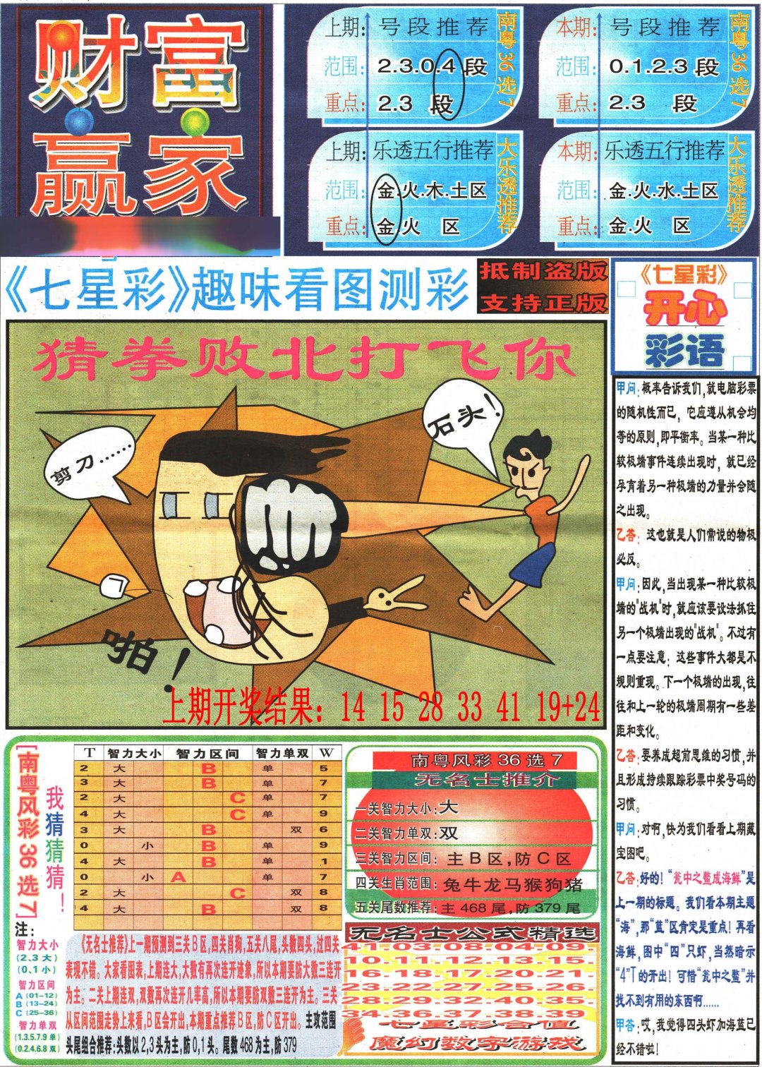 2024251期七星彩图(高清)