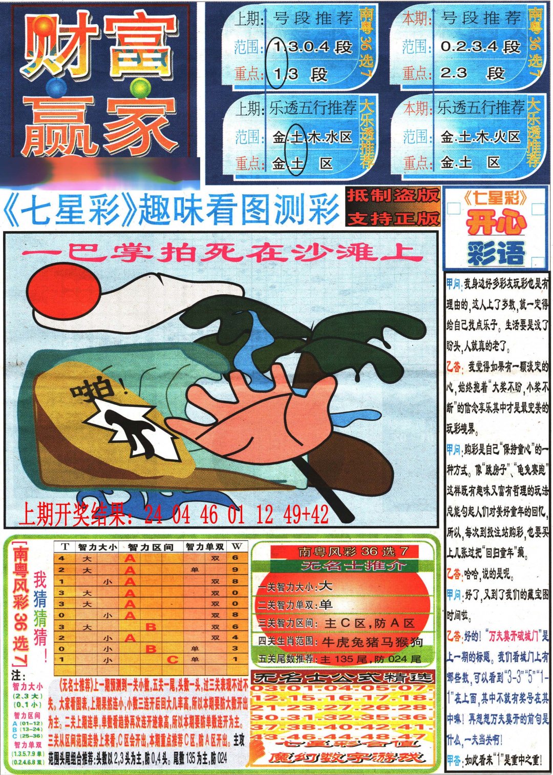 2024271期七星彩图(高清)