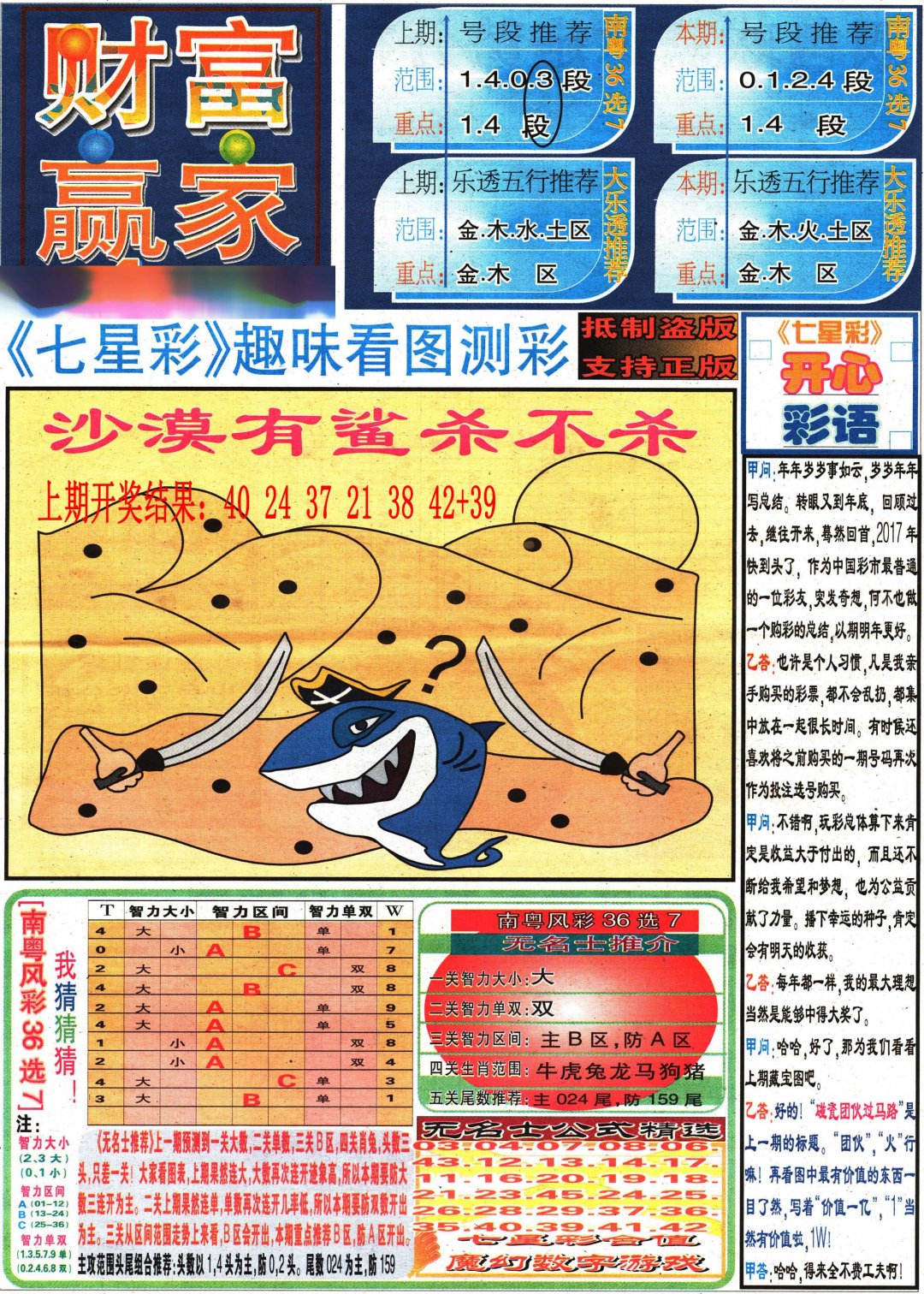 2024257期七星彩图(高清)
