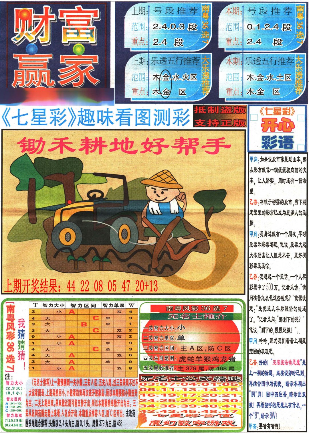 2024264期七星彩图(高清)
