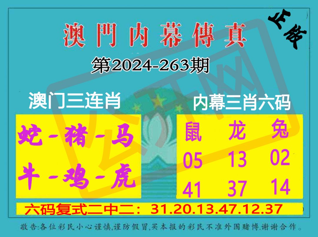 2024263期内幕传真三肖版