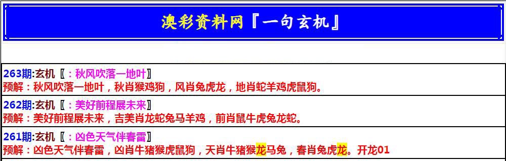 2024263期澳门一句玄机