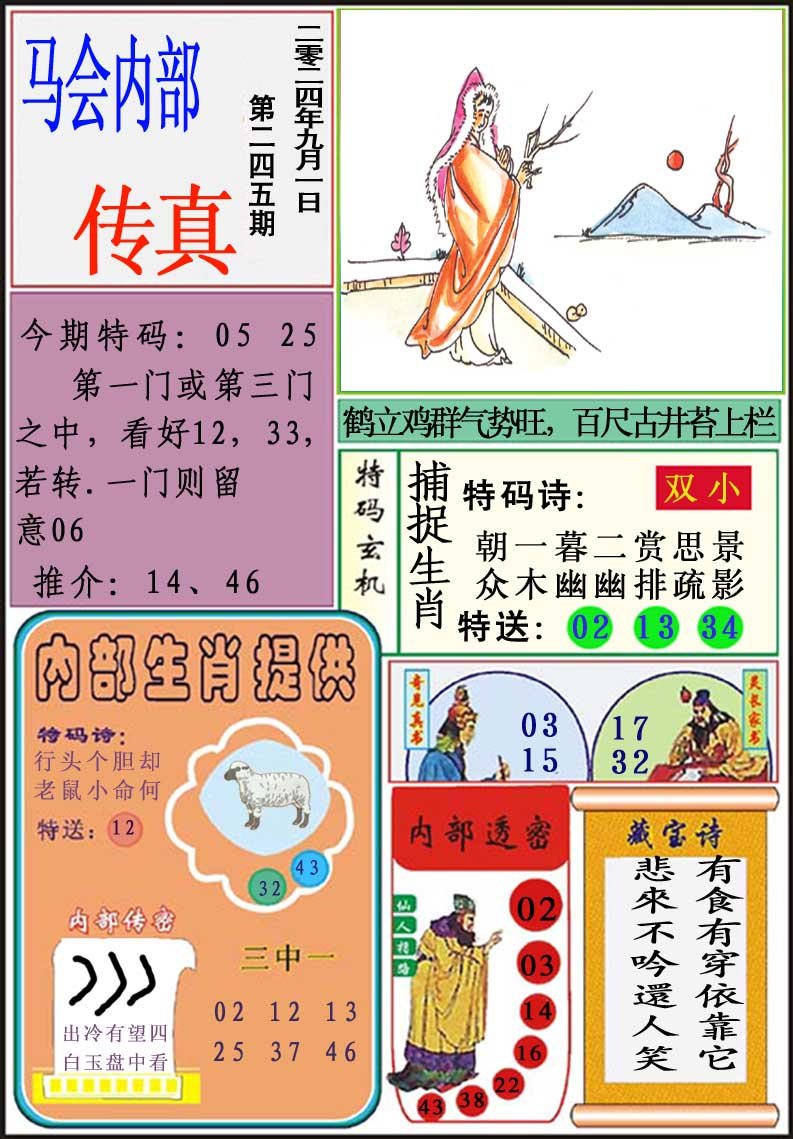 2024245期马会内部传真