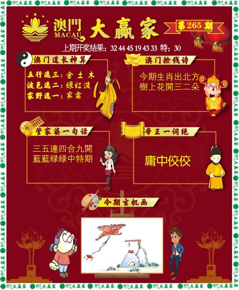 2024265期大赢家