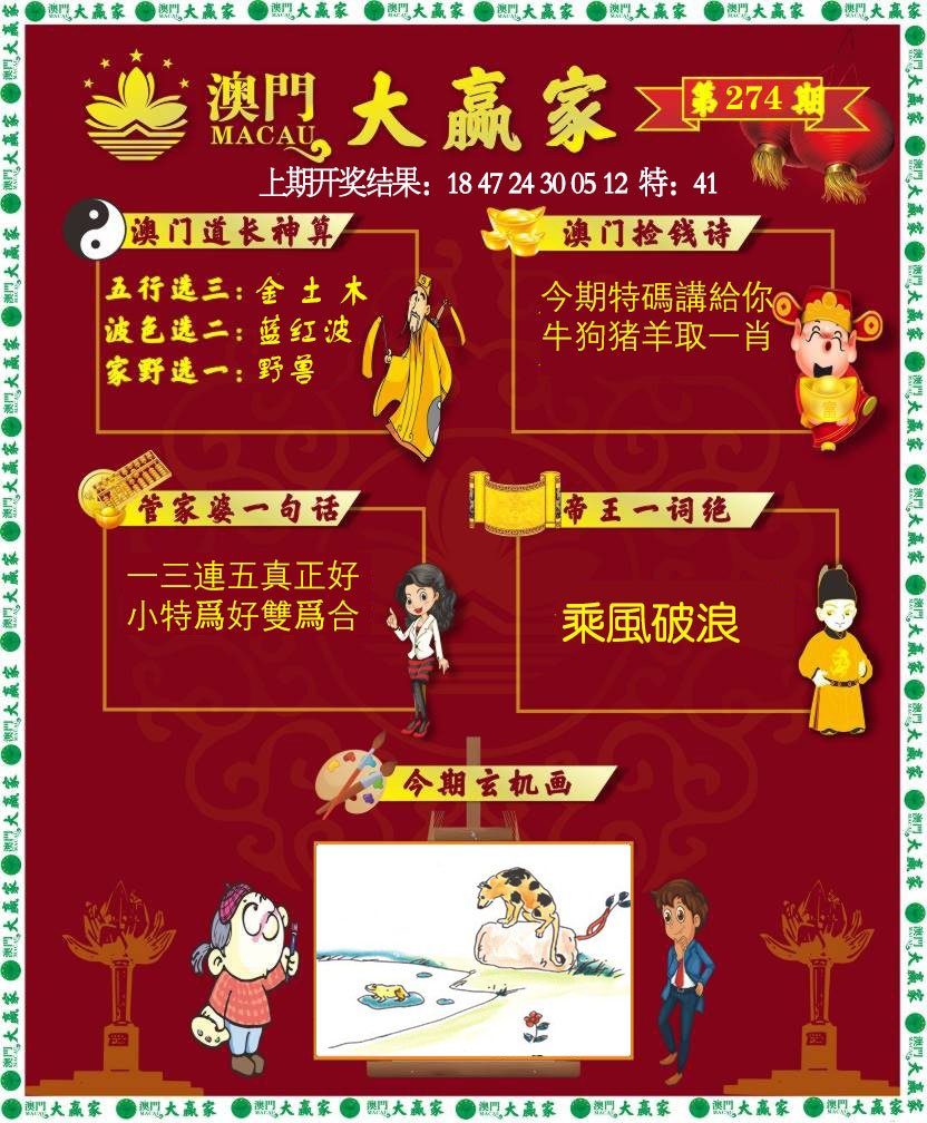 2024274期大赢家