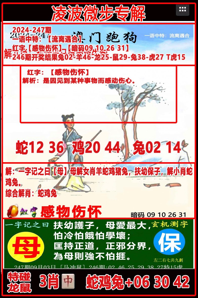 2024247期凌波微步