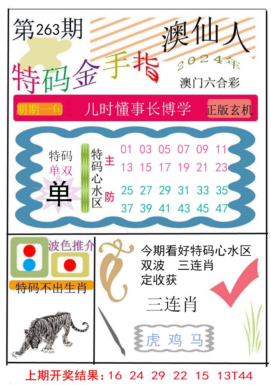 2024263期特码金手指