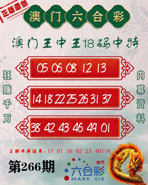 2024266期王中王18码