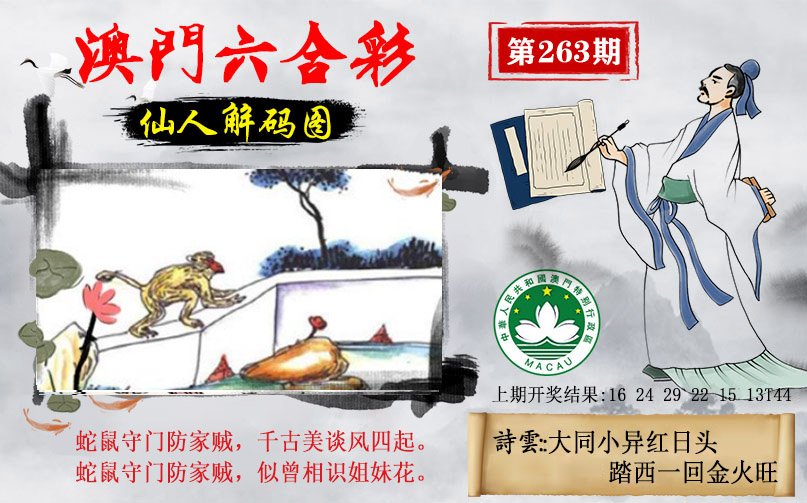 2024263期仙人解码图