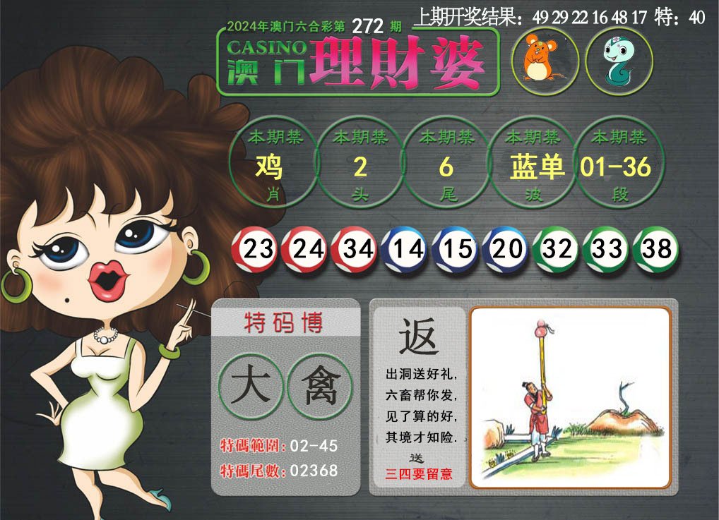 2024272期澳门理财婆
