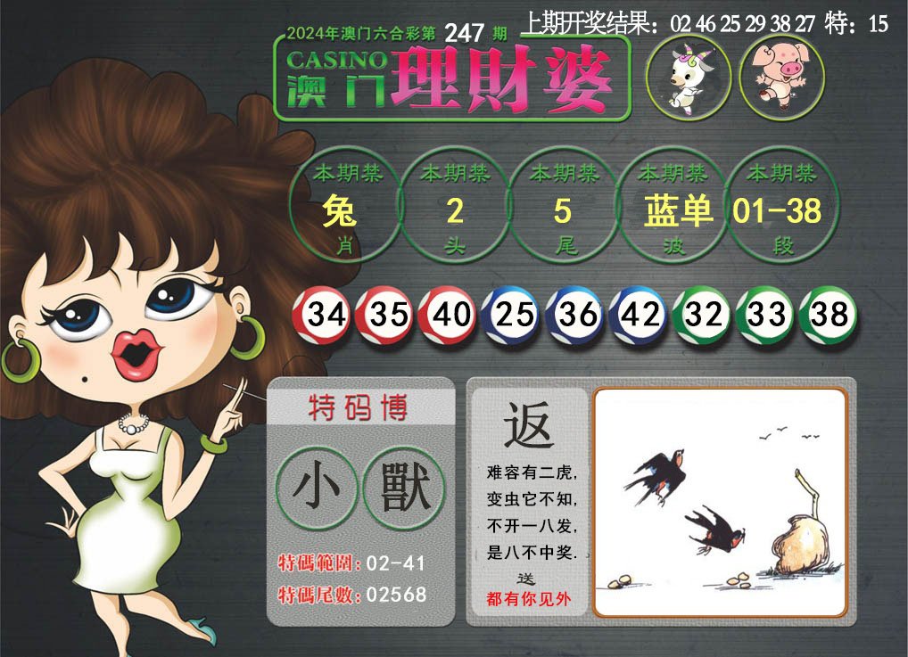 2024247期澳门理财婆
