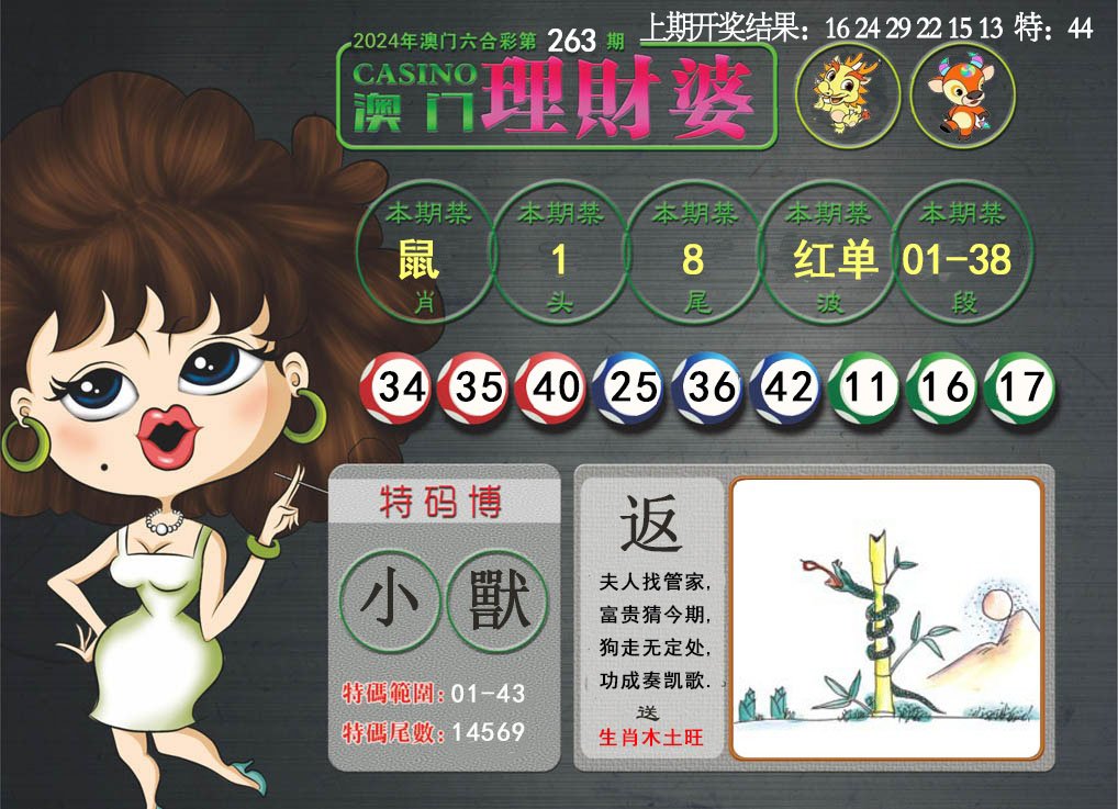 2024263期澳门理财婆