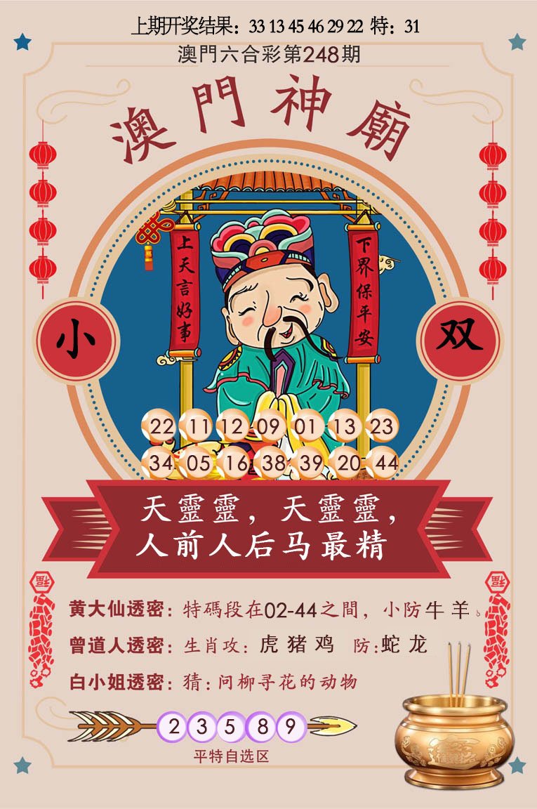 2024248期澳门神庙