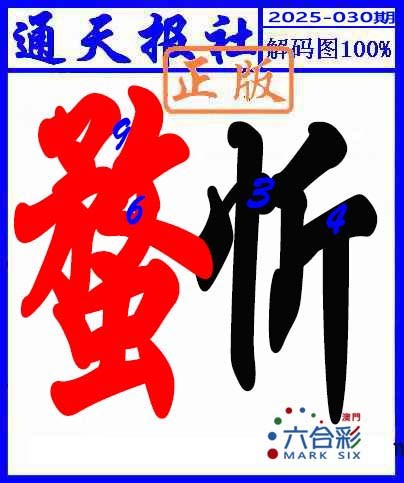 2025030期解码图