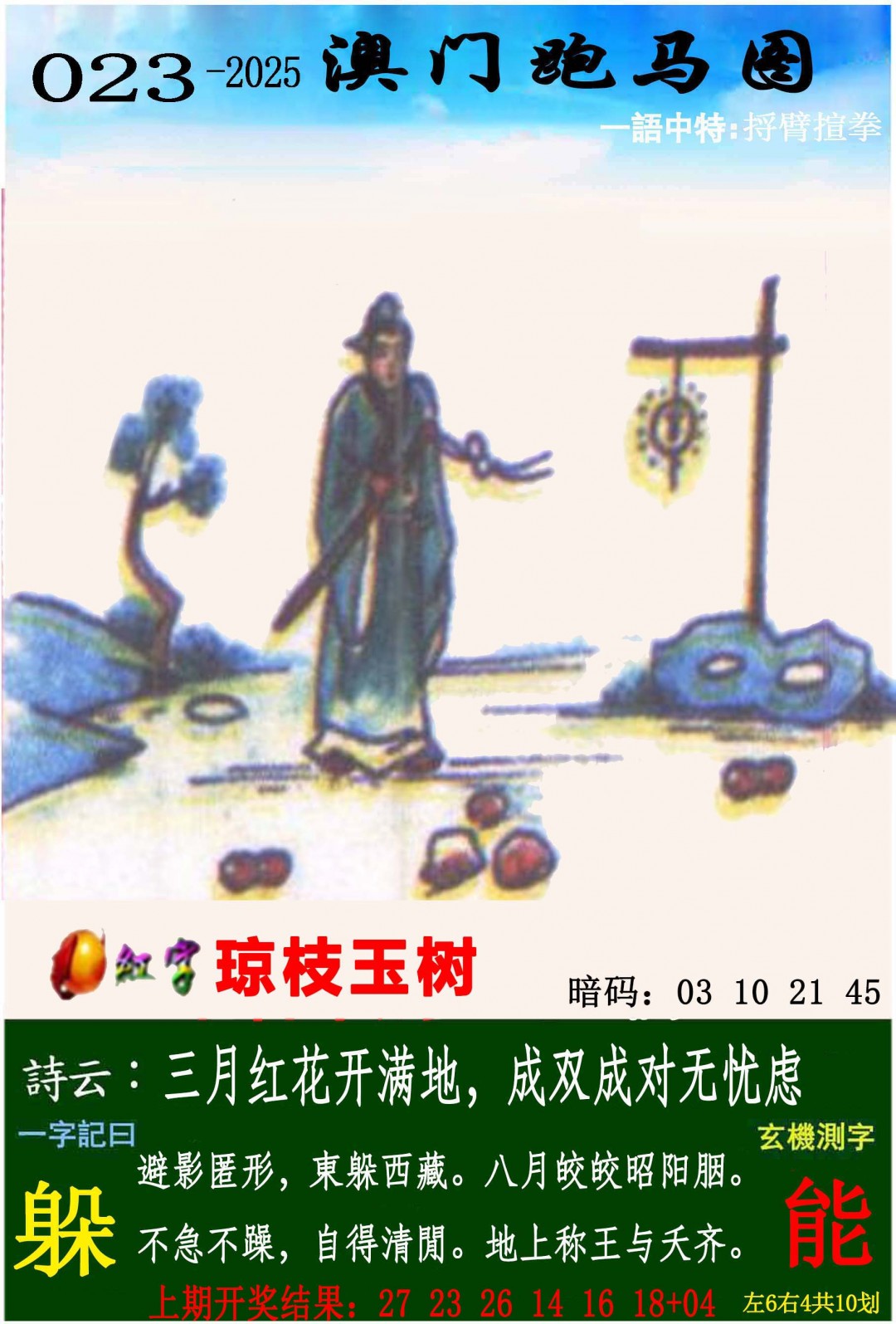 2025023期跑马图