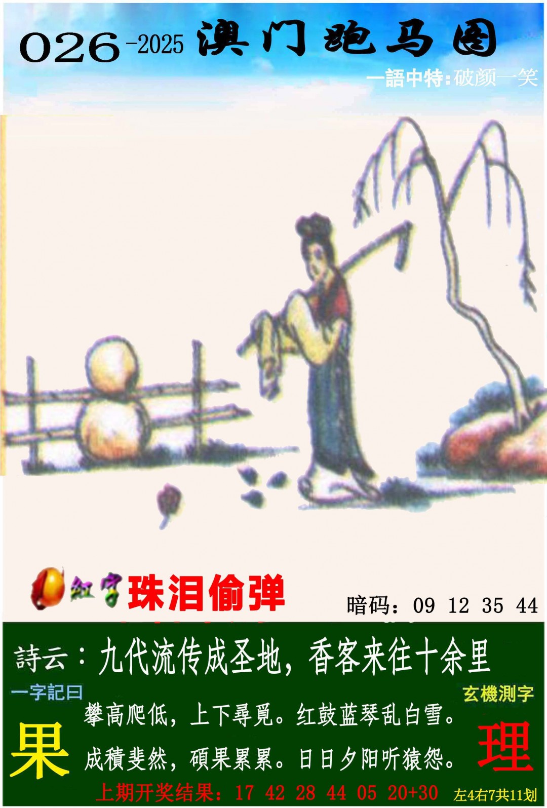 2025026期跑马图