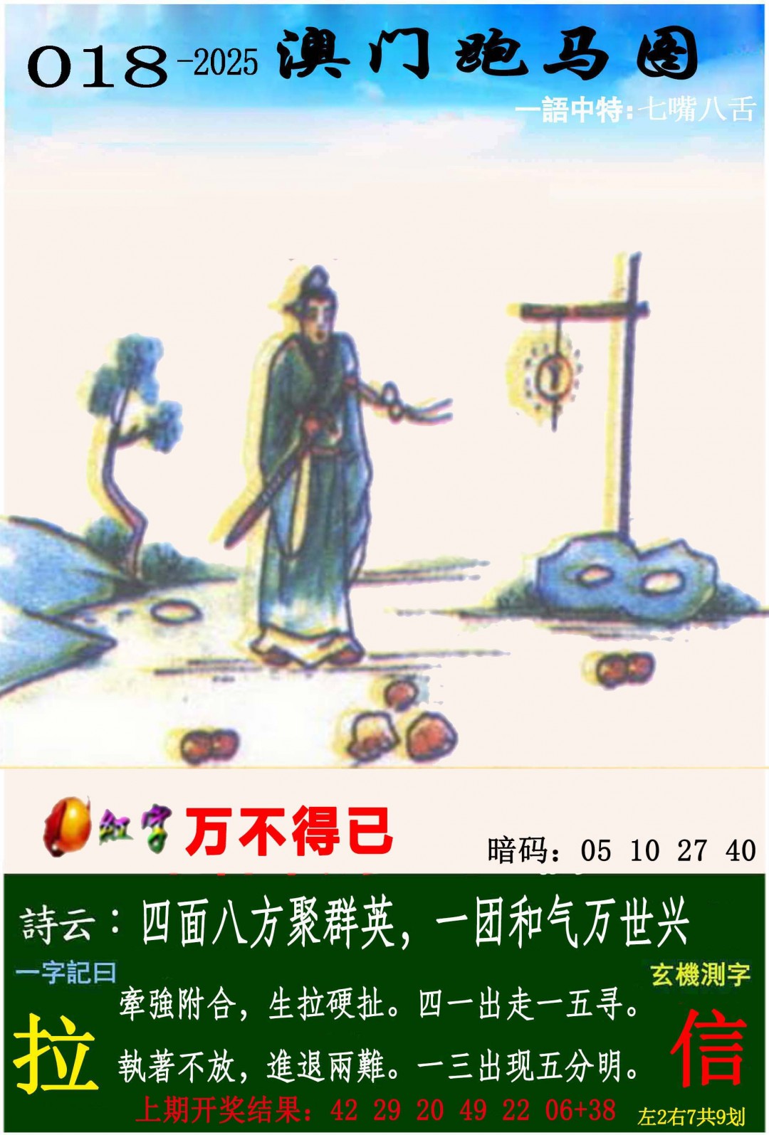 2025018期跑马图
