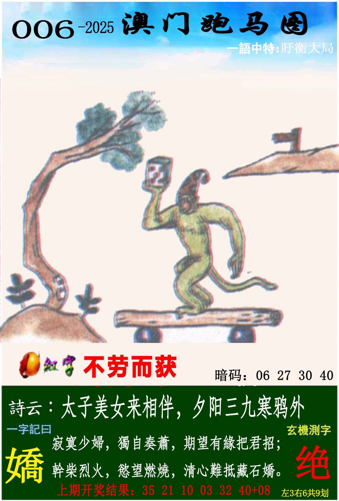 2025006期跑马图