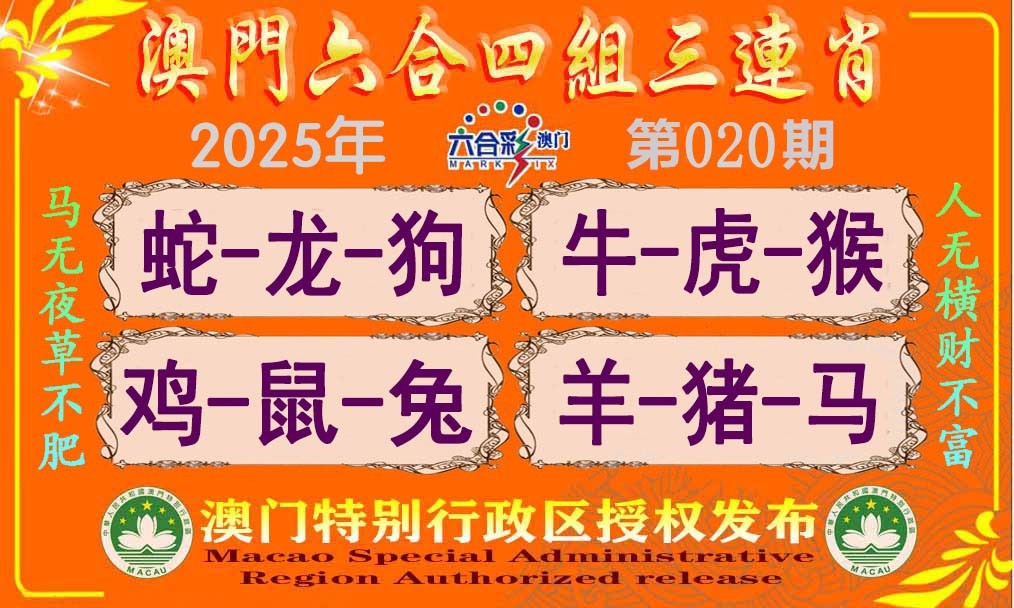 2025020期六合四组三连肖