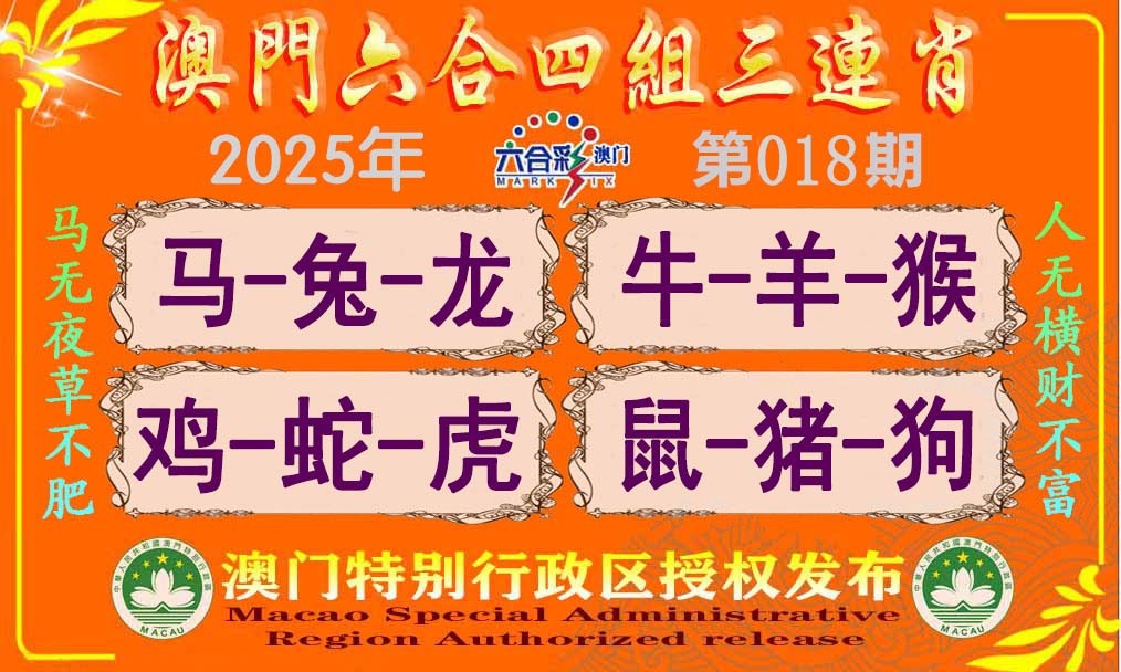 2025018期六合四组三连肖