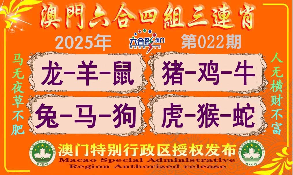 2025022期六合四组三连肖