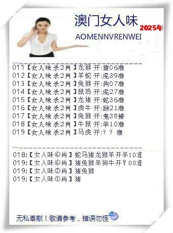 2025019期女人味
