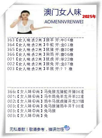 2025003期女人味