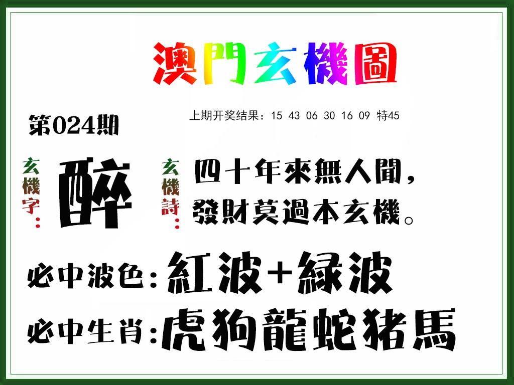 2025024期玄机图