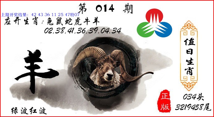 2025014期值日生肖