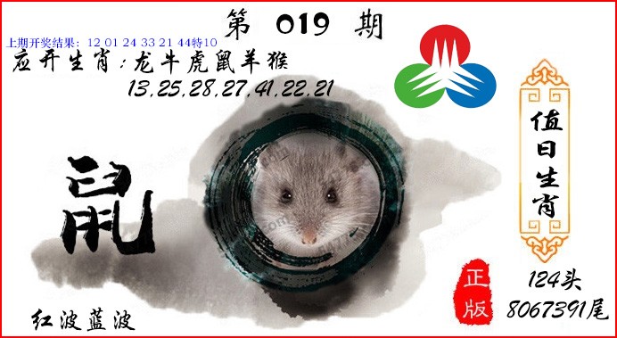 2025019期值日生肖