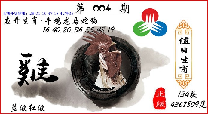 2025004期值日生肖