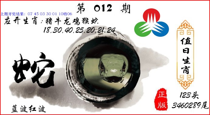 2025012期值日生肖