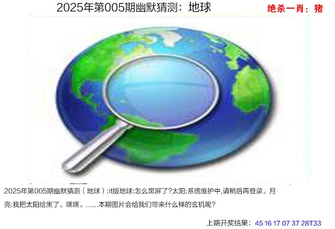 2025005期幽默猜测