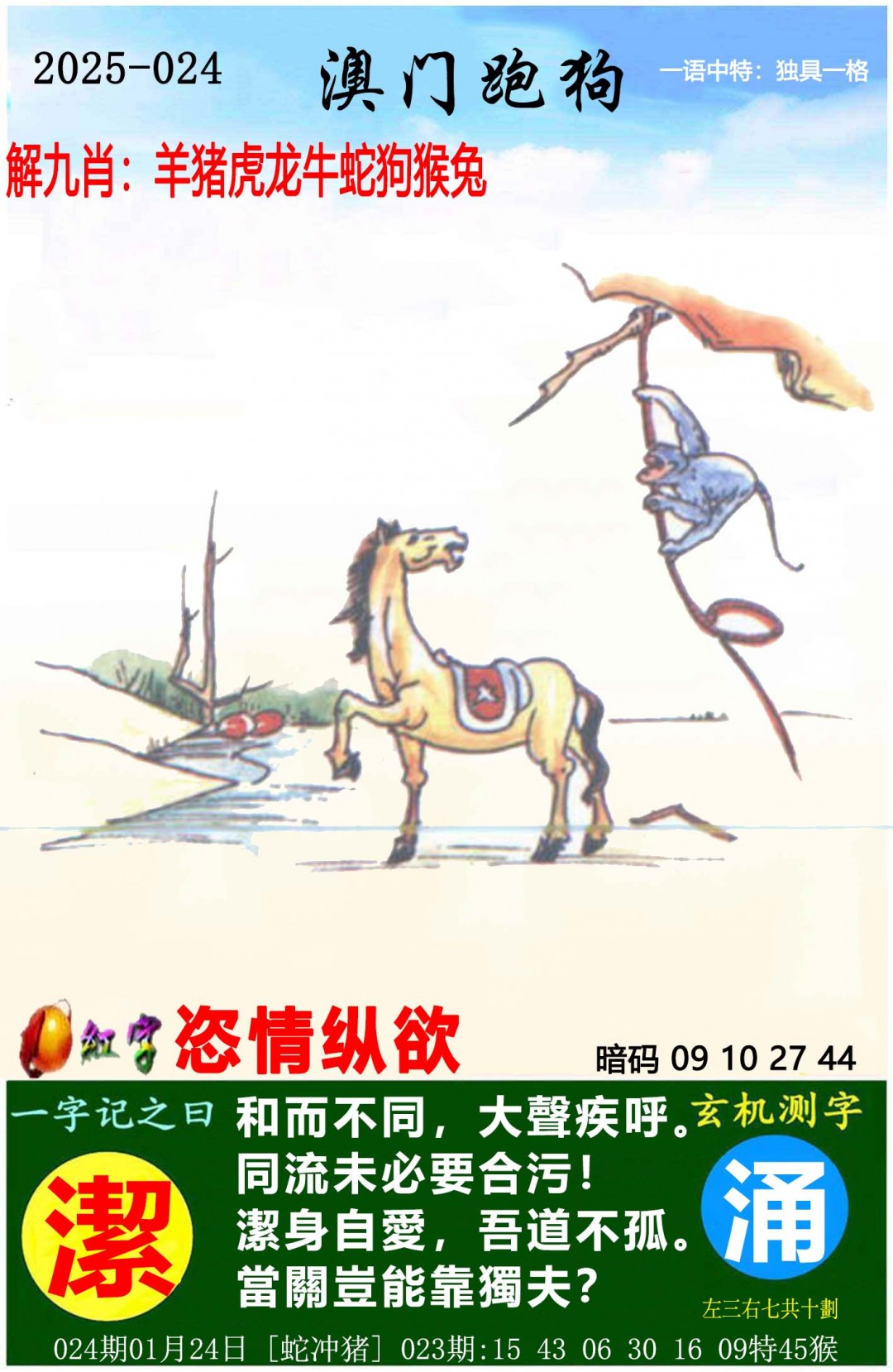2025024期澳门跑狗图