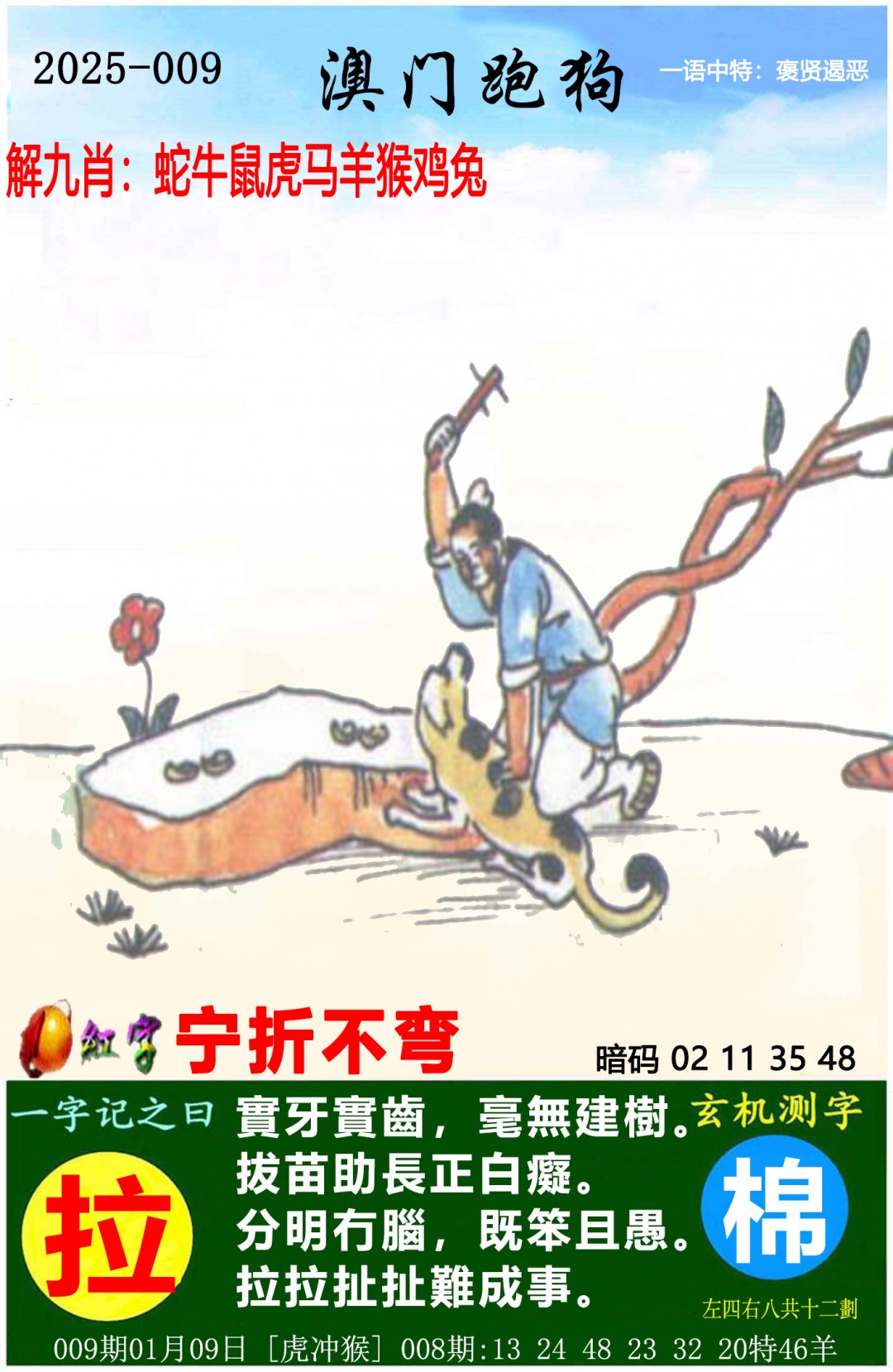 2025009期澳门跑狗图