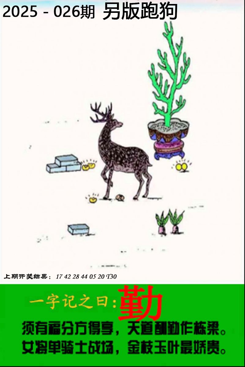 2025026期另版跑狗图