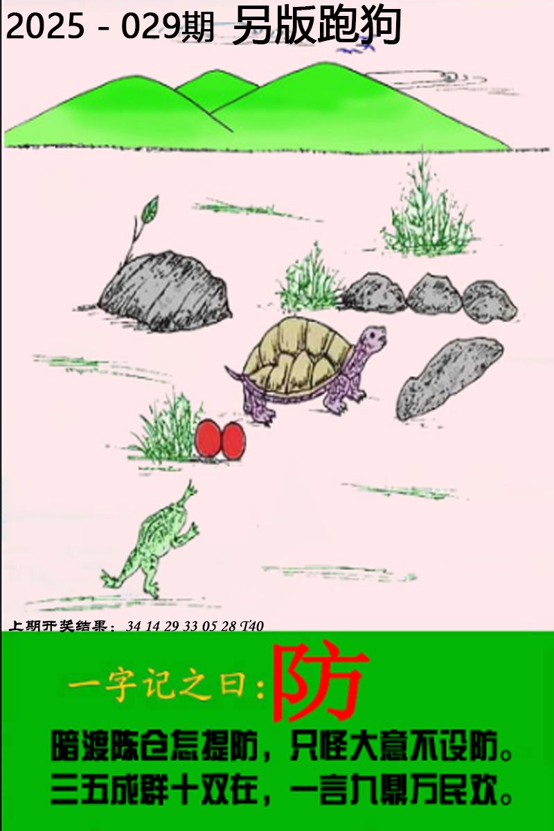 2025029期另版跑狗图