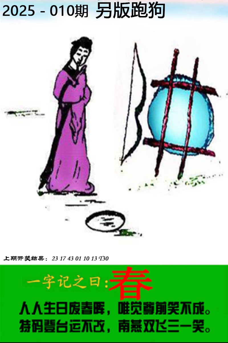 2025010期另版跑狗图