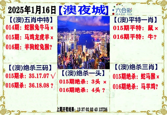 2025016期澳门夜城