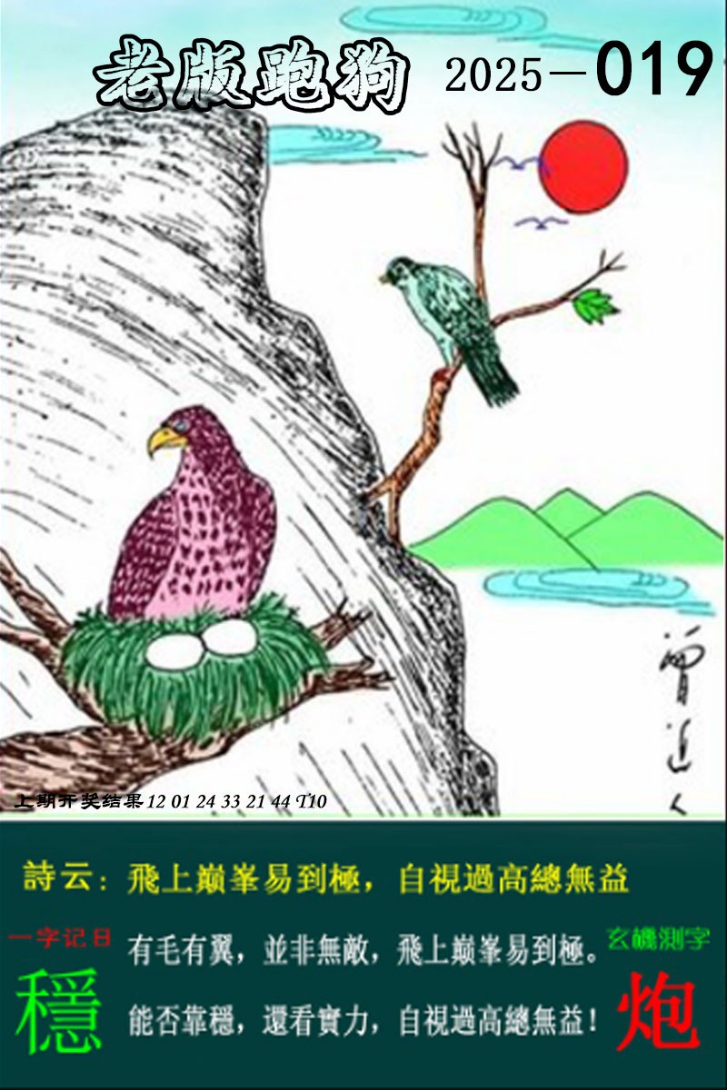 2025019期老版跑狗图
