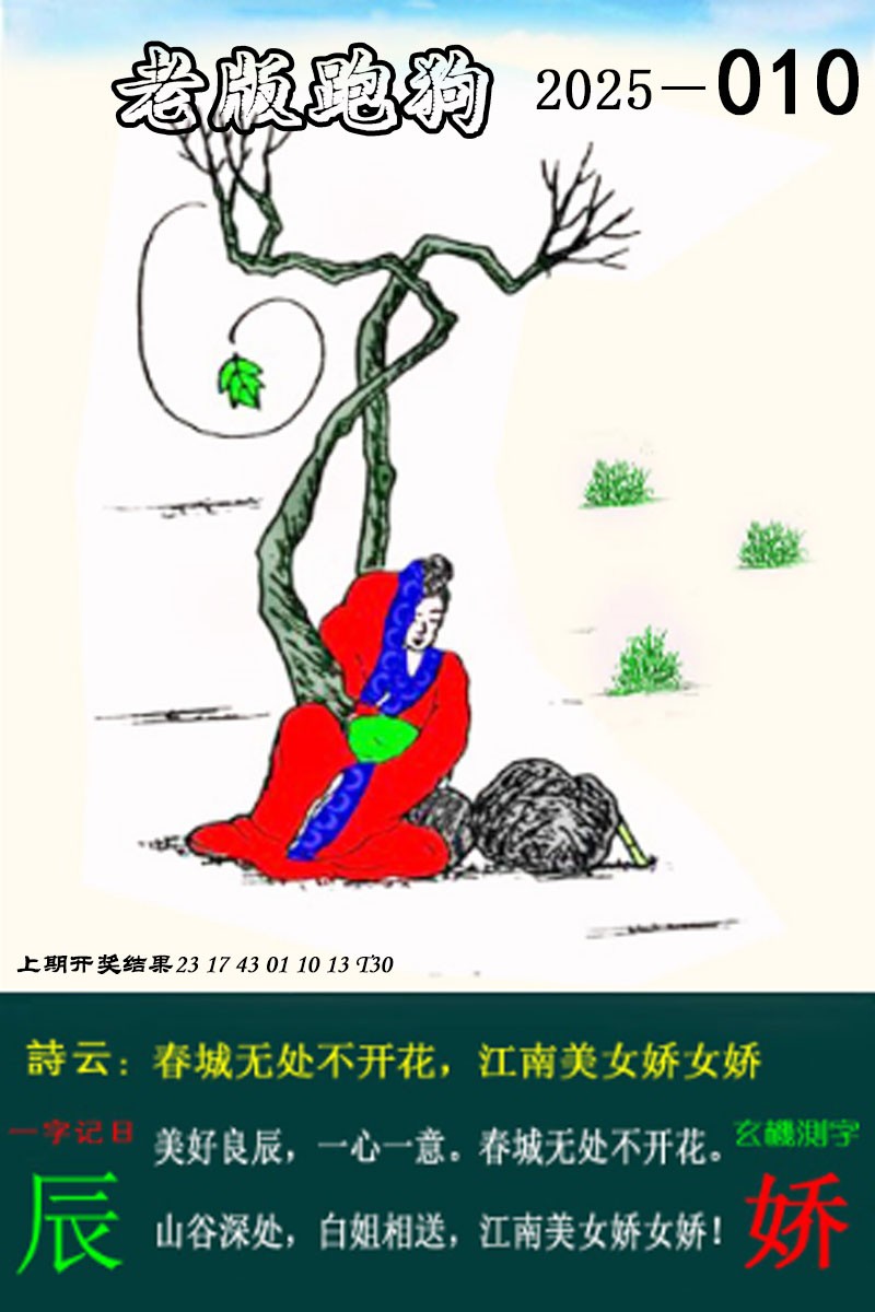 2025010期老版跑狗图