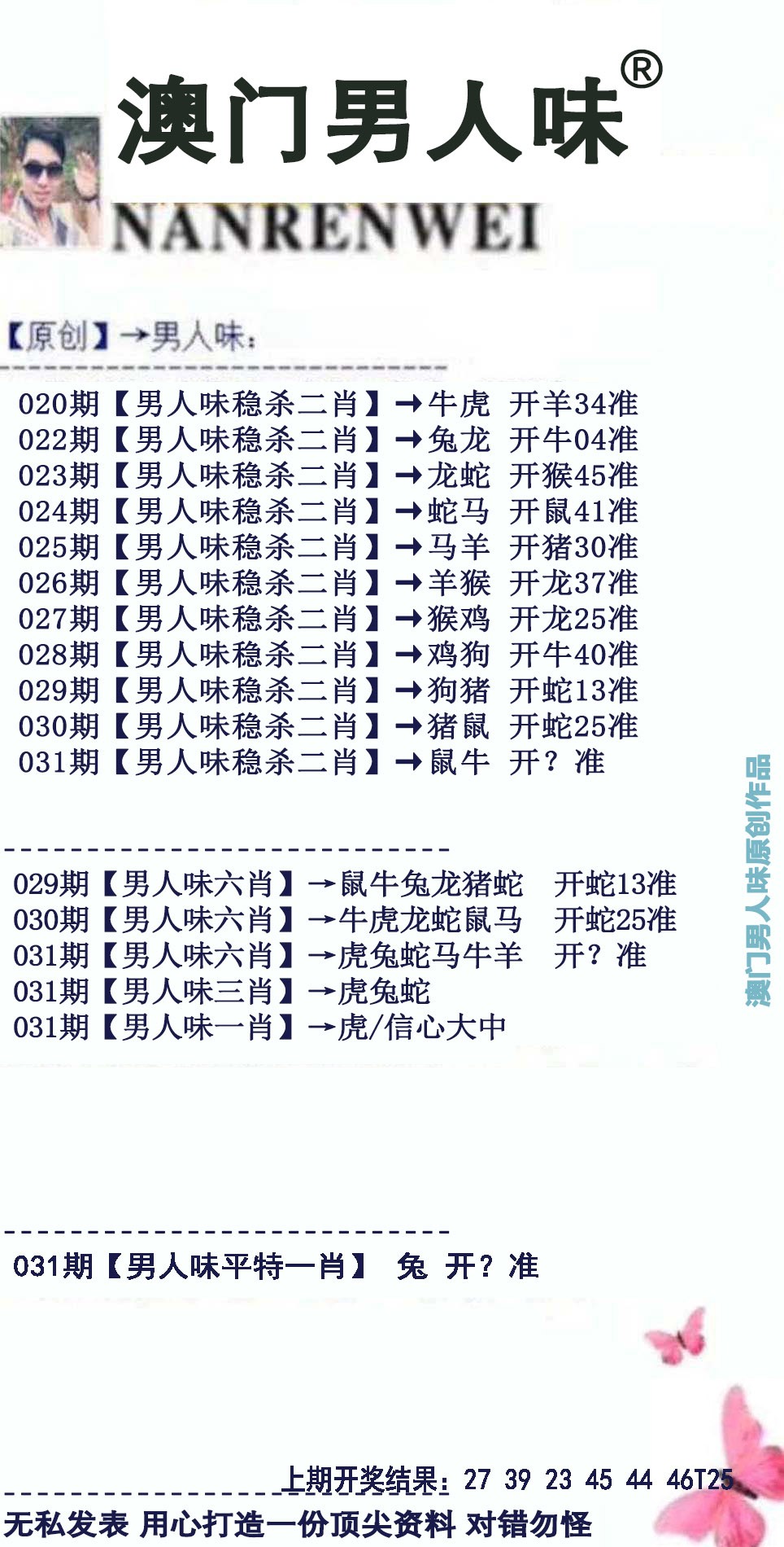 2025031期男人味